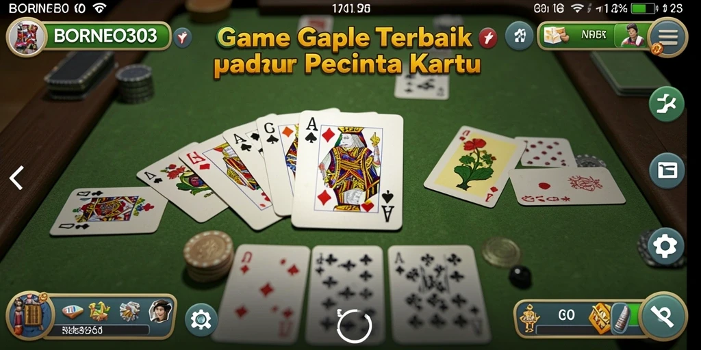 Screenshot gameplay <strong>BORNEO303</strong> menampilkan momen seru bermain Gaple.