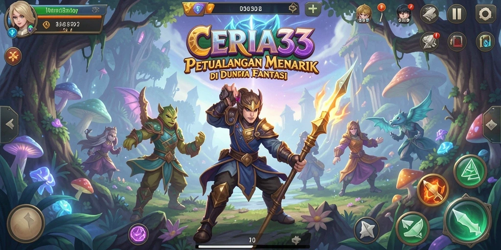 Screenshot menampilkan aksi seru dalam petualangan menggembirakan di CERIA33.