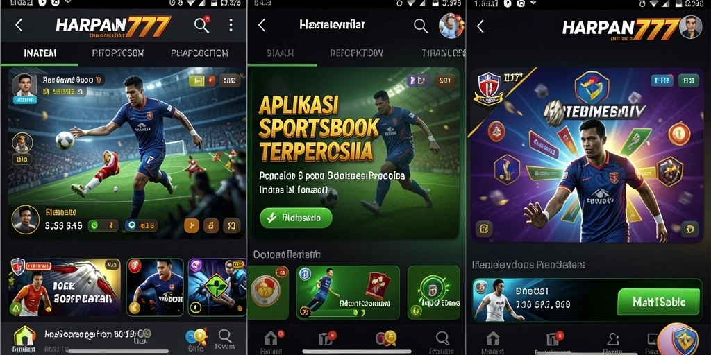 Tampilan antarmuka menarik dari gameplay Sportsbook HARAPAN777.