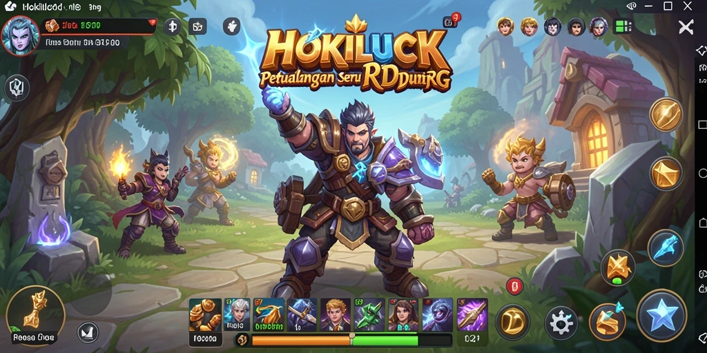 Tampilan gameplay HOKILUCK yang seru dan menantang.