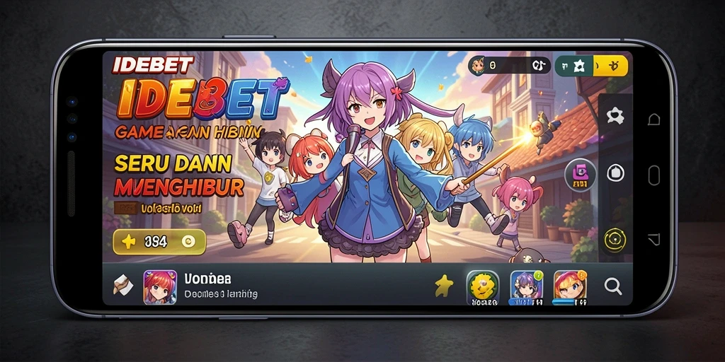Tampilan menarik dari gameplay IDEBET yang penuh aksi dan karakter anime.