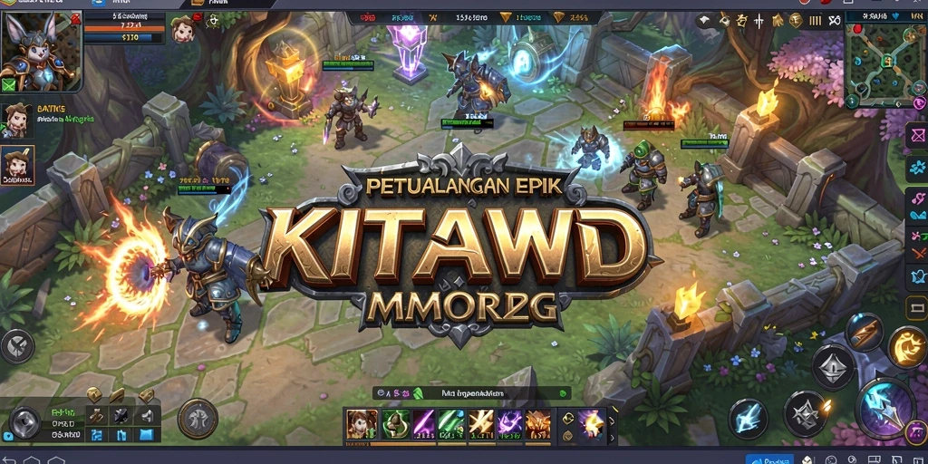 Tampilan gameplay KITAWD dengan aksi pertempuran seru dan visual menawan.