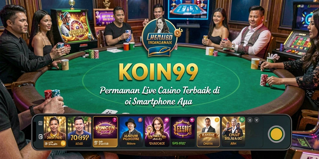 Tampilan antarmuka KOIN99 yang menarik dalam permainan Live Casino.