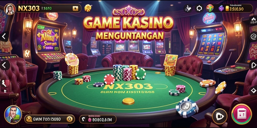 Tampilan gameplay menarik di NX303 dengan berbagai permainan Kasino.