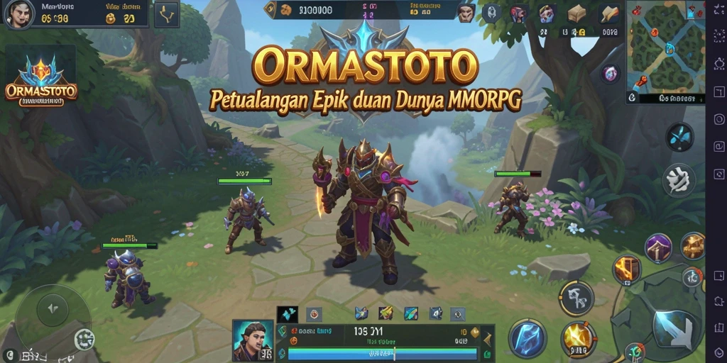 Screenshot gameplay <strong>ORMASTOTO</strong> yang menunjukkan aksi seru di dunia MMORPG.