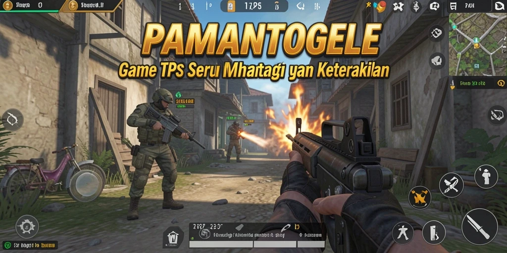 Screenshot gameplay PAMANTOGEL menampilkan aksi seru dalam pertempuran TPS.