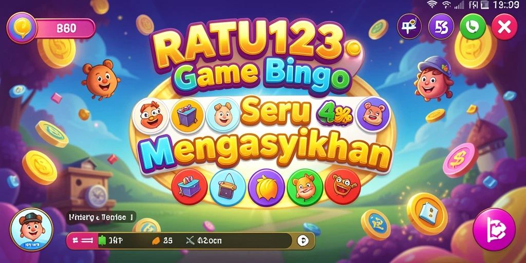 Tampilan menarik dari gameplay Bingo di RATU123.