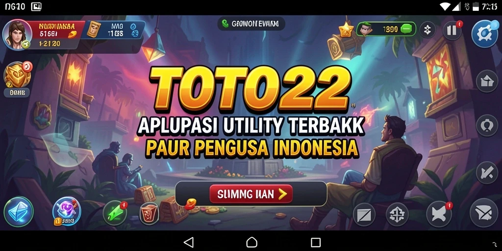 Tampilan antarmuka utama TOTO22 dengan fitur-fitur Utility yang lengkap.